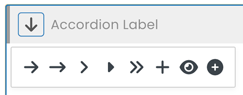 Change the Accordion block icon