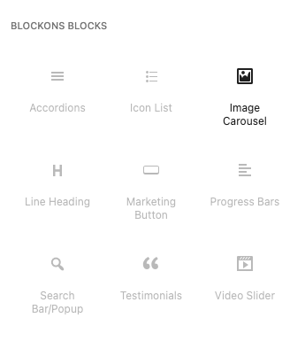 Blockons Image Carousel block