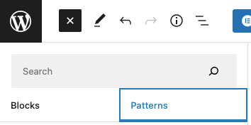 View WordPress block patterns