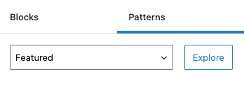 Search through WordPress Block Pattern categories