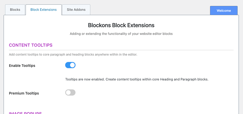 Blockons - Enable Content Tooltips for your webiste