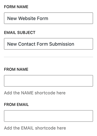 Contact Form block Settings - -Blockons